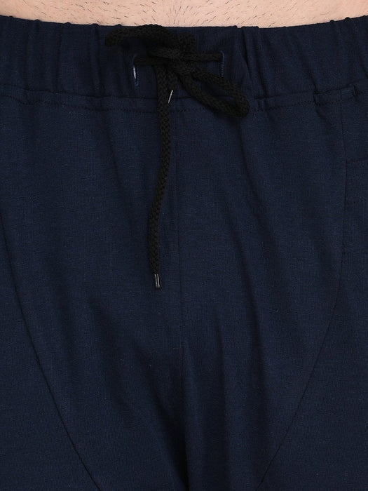 Navy Contrast Mustard Detail Jogger-Full