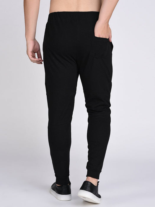 Black  Zip Detail joggers For men