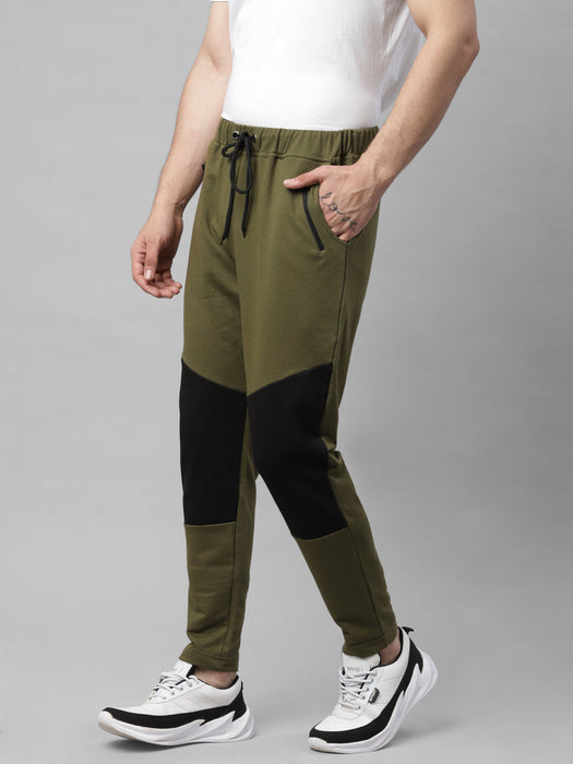 Cut & Sew With Zip Detail Pocket Terry Jogger