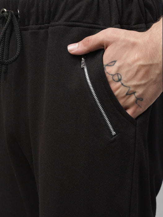 Cut & Sew With Zip Detail Pocket Terry Jogger