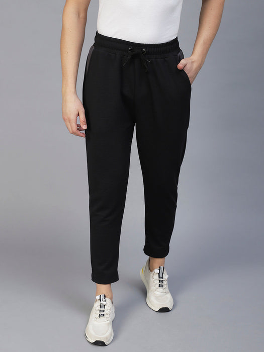 Charcoal Colourblock Poly Corduroy Jogger