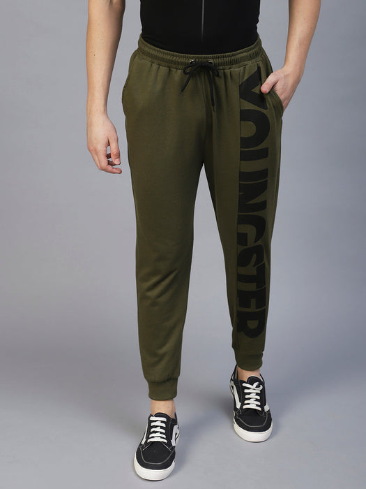 Charcoal One Side Printed Jogger