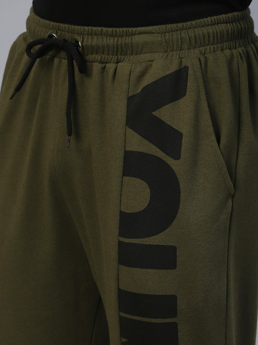 Army Green One Side Printed Jogger