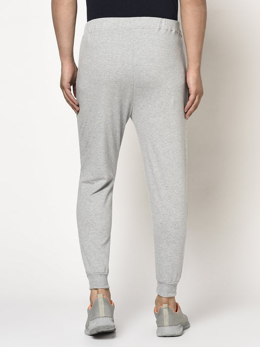 Grey Terry With Placement Print On Bottom Jogger