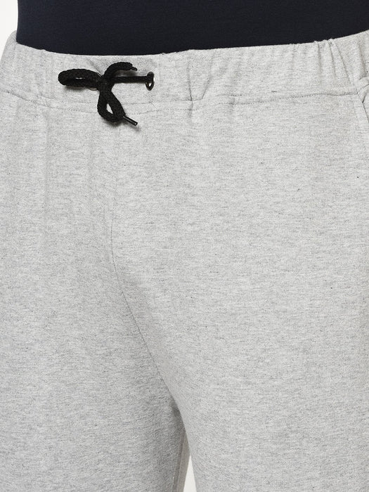 Grey Terry With Placement Print On Bottom Jogger