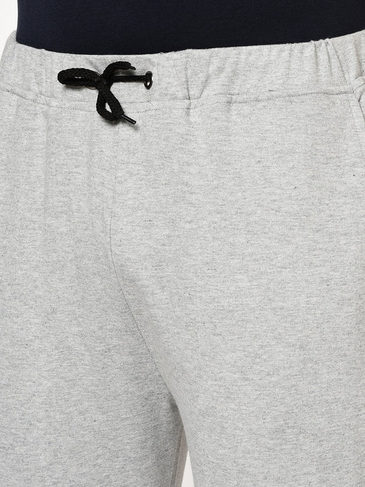 Black Terry With Placement Print On Bottom Jogger