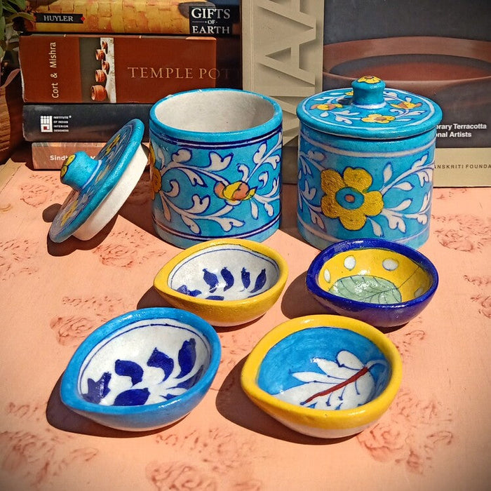 Jaipur Blue Pottery Diwali Gift Set Big