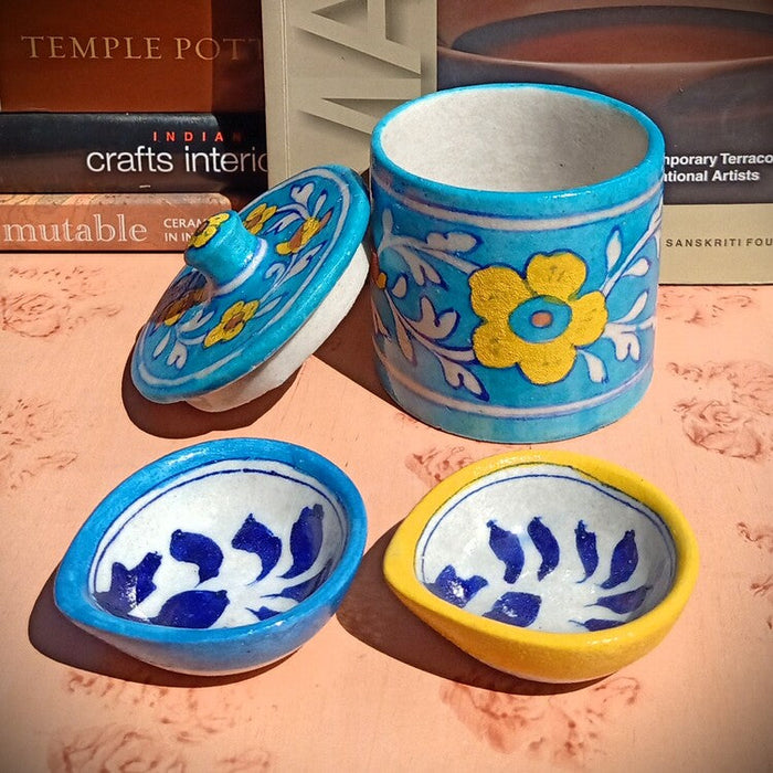 Jaipur Blue Pottery Diwali Gift Set Small