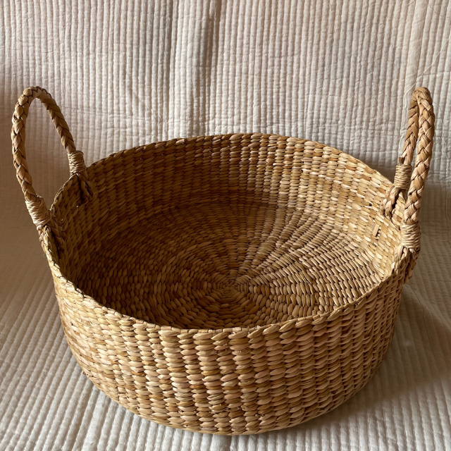 Saanjh Vintage Wicker Basket Large Tray | Centre Table | Housewarming Gift