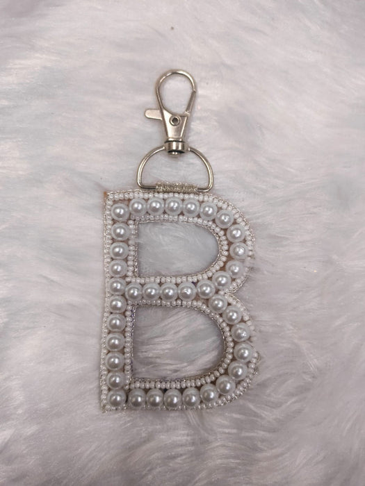 Pearl Monogram 'B' Bag Charm