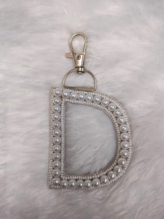 Pearl Monogram 'D' Bag Charm