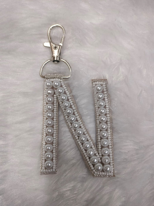 Pearl Monogram 'N' Bag Charm