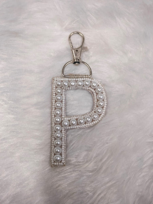 Pearl Monogram 'P' Bag Charm