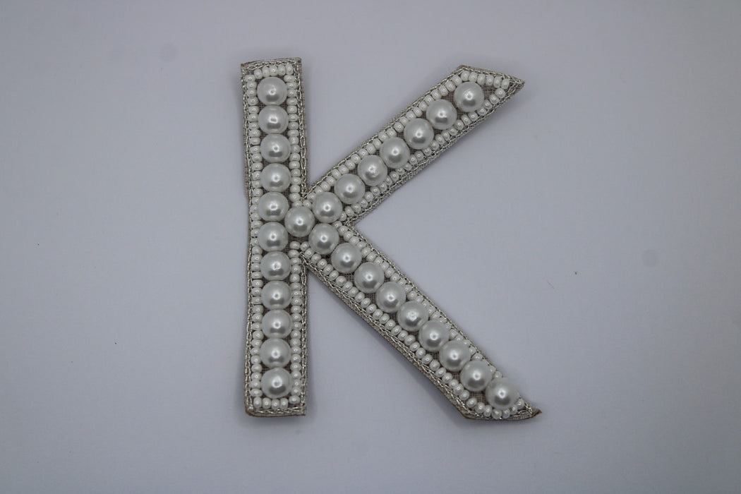 Oceanic Pearl Alphabet 'K' Patch