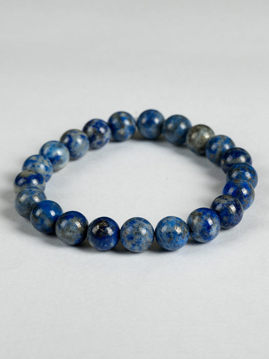 Natural Lapiz Lazuli Gemstone Beads bracelet LAPBR001-1