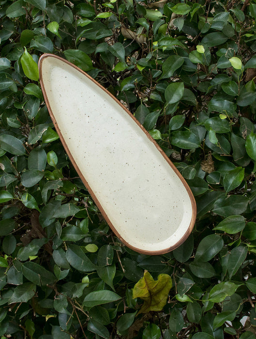 Ceramic Stoneware Rann Leaf Platter