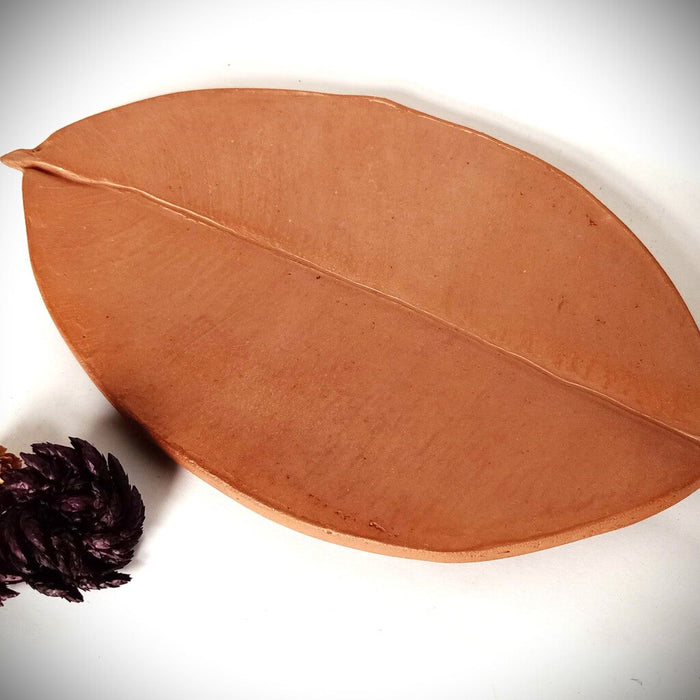 Handcrafted Terracotta Little Leaf Trinket Platter