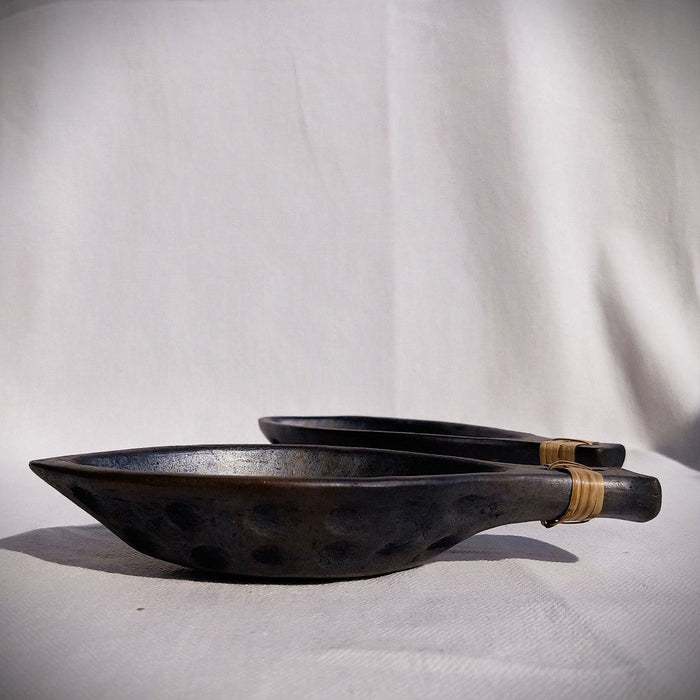 Longpi Black Pottery 'Matsya' Serving Bowl