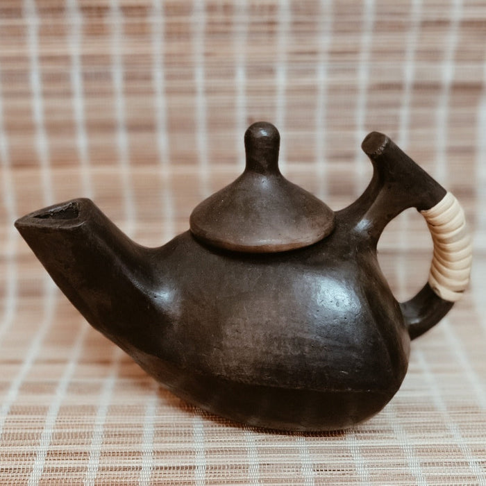 Longpi Black Pottery Small Triangular Tea Pot