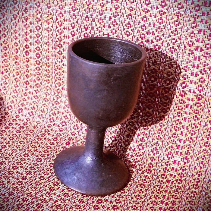 Longpi Black Pottery Wine Glass