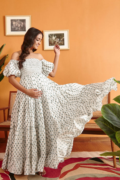 Lily Tiered Maternity Dress