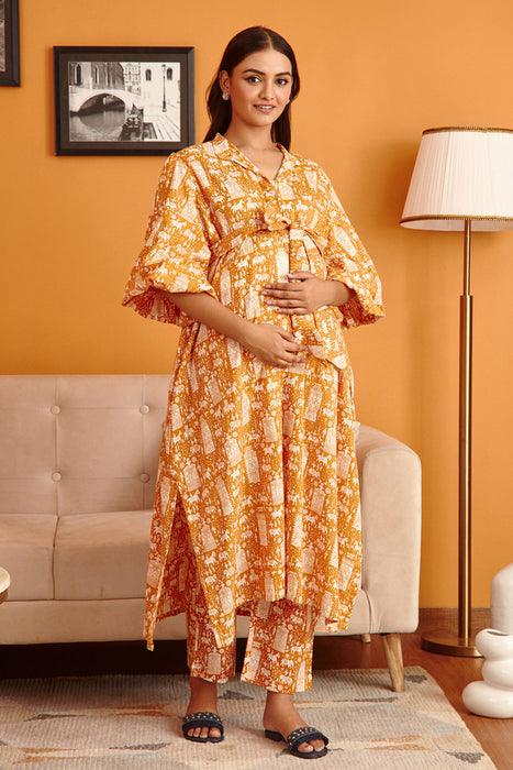 Elle Free Size Nursing & Maternity Kurta Set