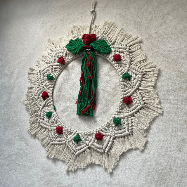 Macrame Christmas Wreath