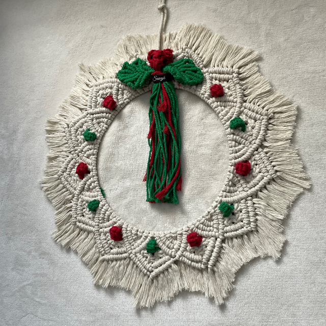 Macrame Christmas Wreath