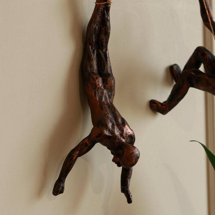 The Climbing crew Wall Hanging (Set of 3)-Copper