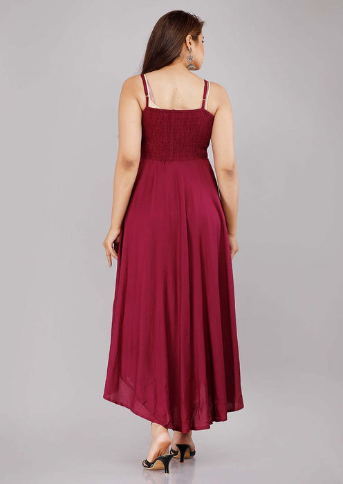 Sleeveless Dress (Wine)