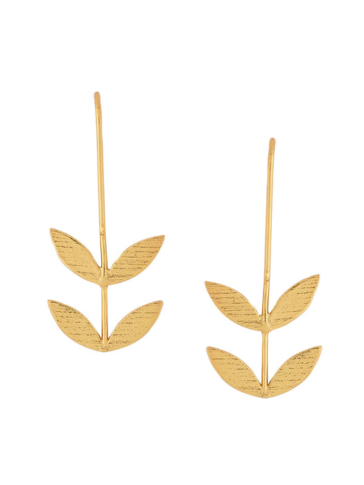 Leaf Earrings - Golden