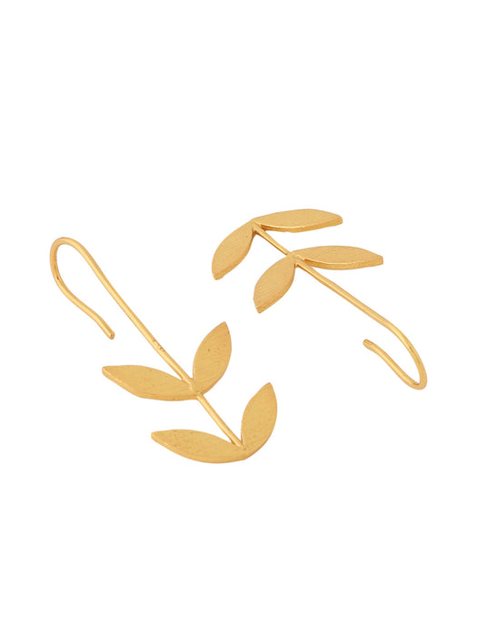 Leaf Earrings - Golden