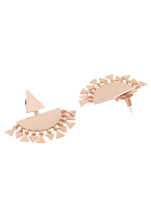 Aster Chaandbali Earrings - Rose Gold