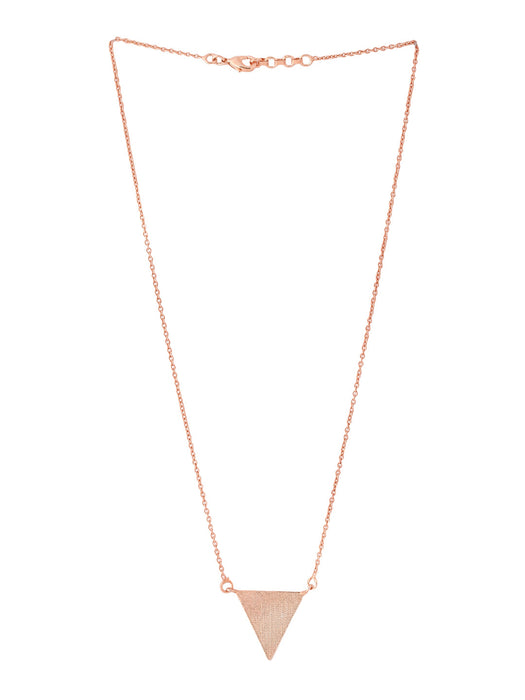 Triangle Necklace - Rose Gold