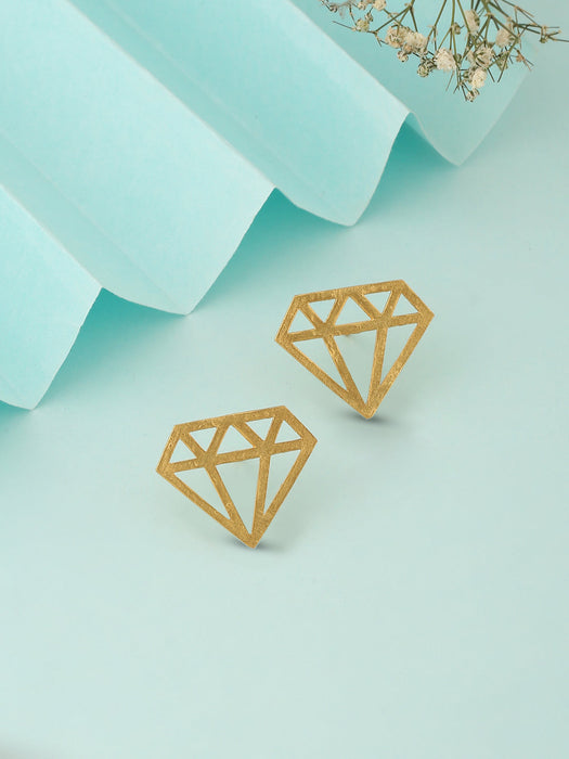 Diamond Studs - Gold