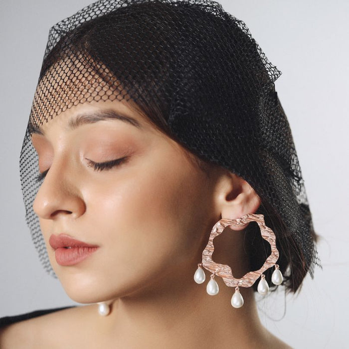 Dianna Earrings - Rose Gold