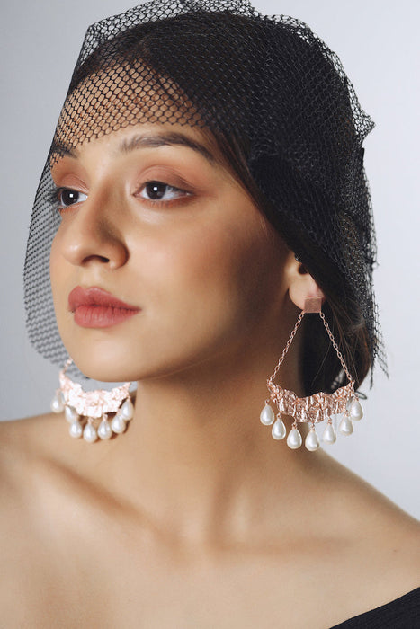 Gayatri Earrings - Rose Gold