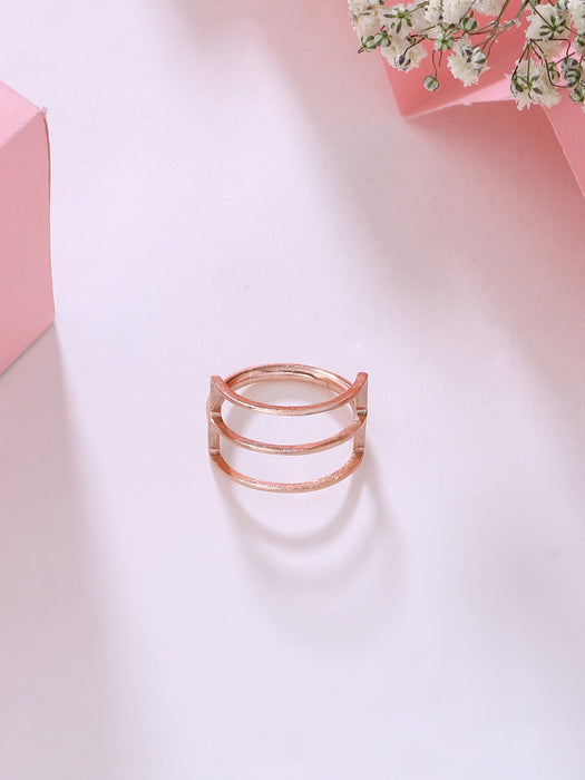 Bezel Ring - Rose Gold