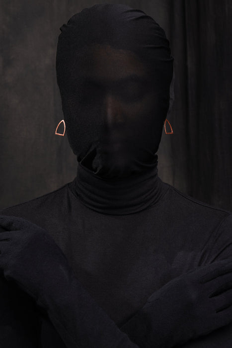 Armour Earrings - Rose Gold