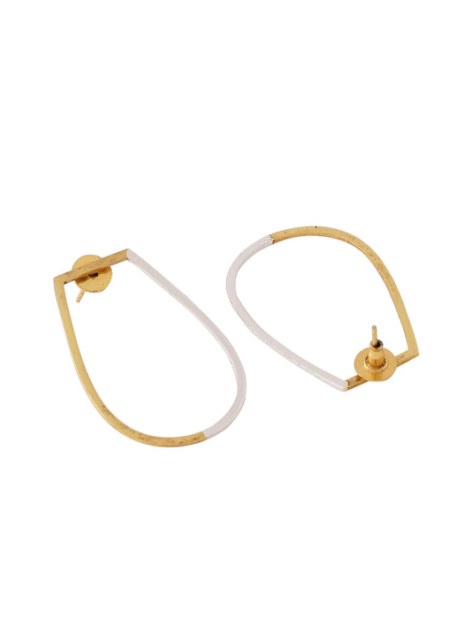 Sunken Earrings - Gold/Silver