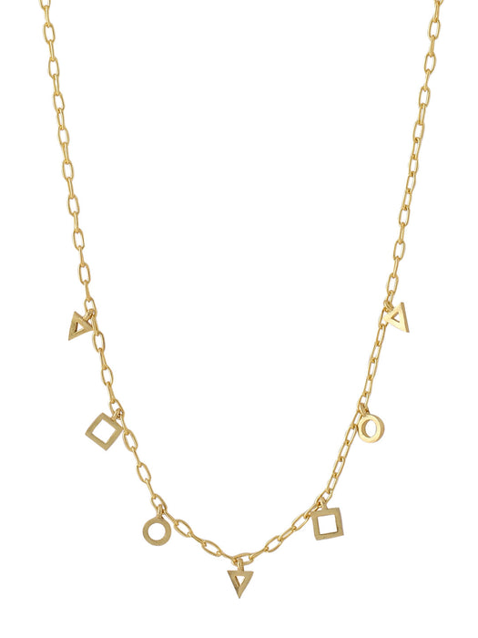 Sakshi Sindwani-River Necklace Golden