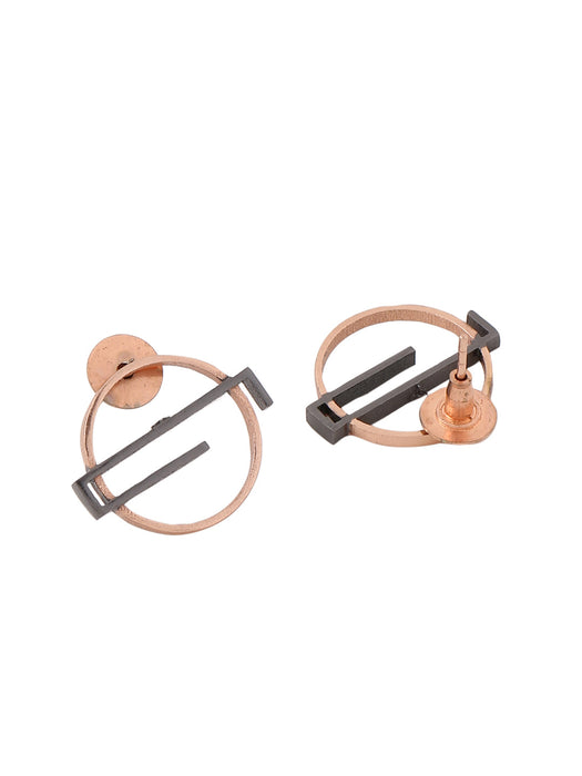 Curio Earrings - Rose Gold/Black