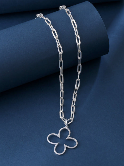 Bud Necklace - Silver