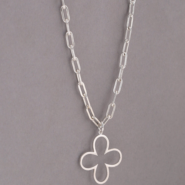 Bud Necklace - Silver