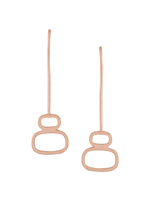 Pebble Earrings - Rose Gold