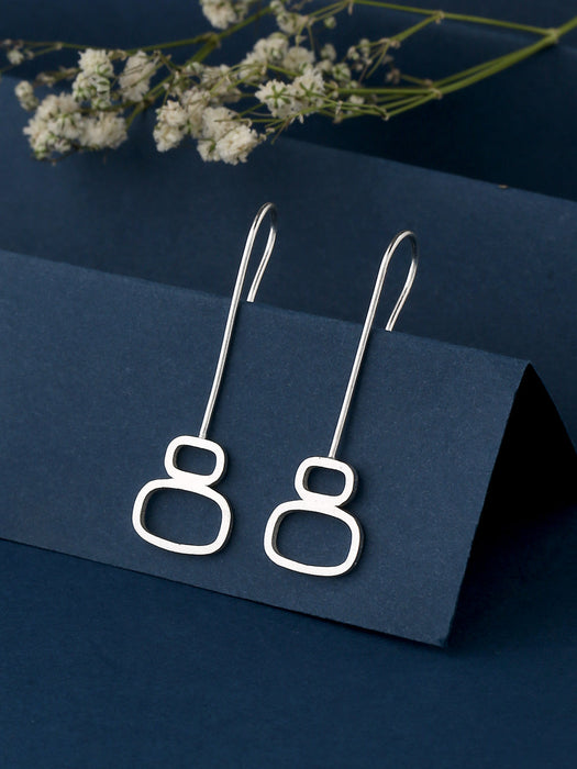 Pebble Earrings - Silver