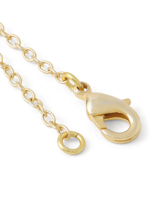 Heart Lock Watch Chain Charm - Golden