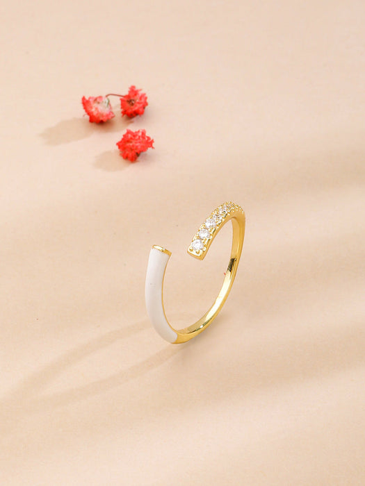 Lollipop Ring - White