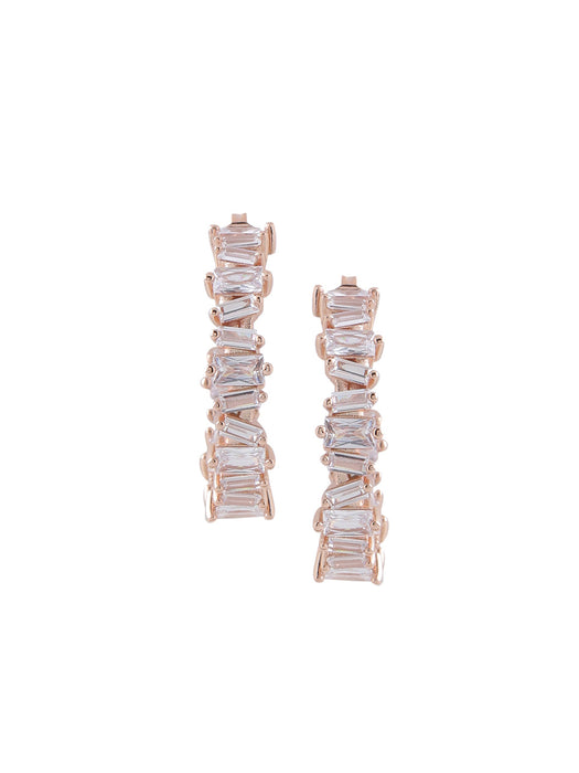 Crystal Hoops - Rosegold