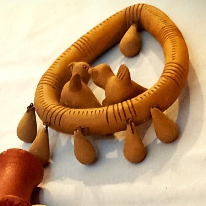 Mp Terracotta Craft Bird Hanger